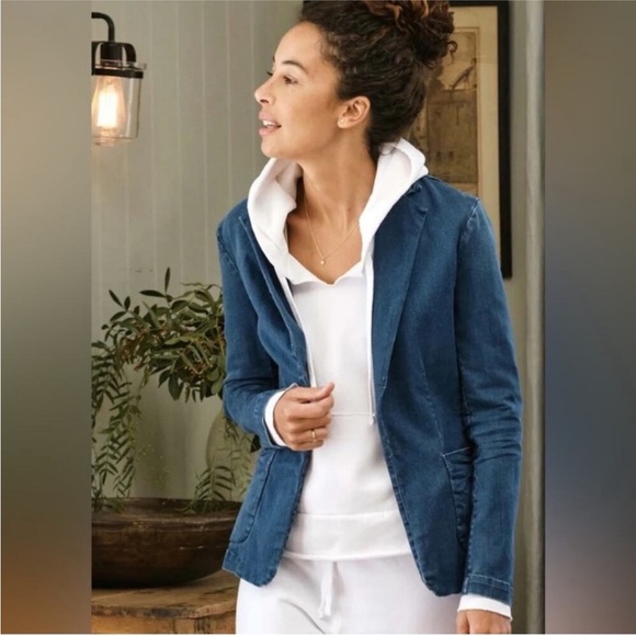 Frank & Eileen Dublin Deep Blue Jean Jacket - Picture 2 of 12